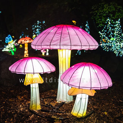 Glowing Mushroom Sculpture