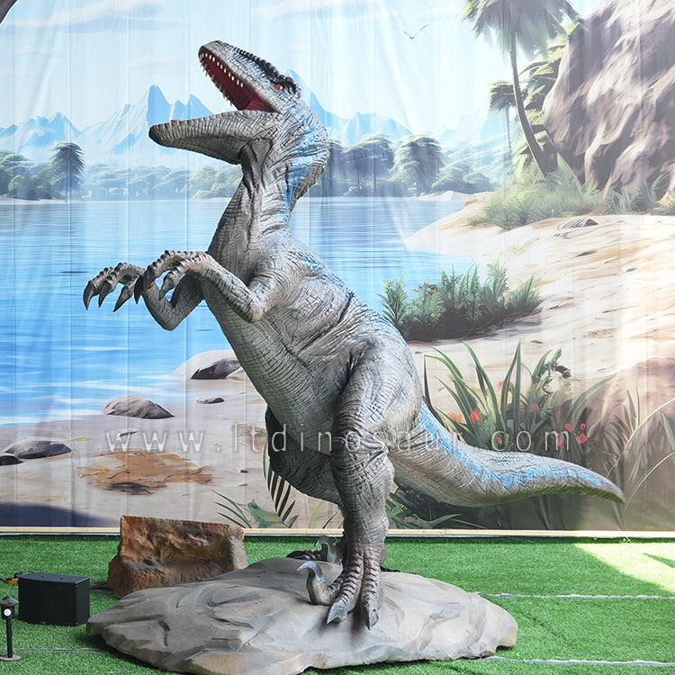 Kids Raptor Children Theme Parks Animatronic Velociraptor – Longtu Dinosaur Art