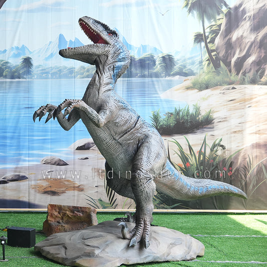 Children Theme Parks Animatronic Velociraptor