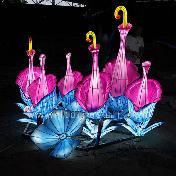 Glowing Flower Sculpture