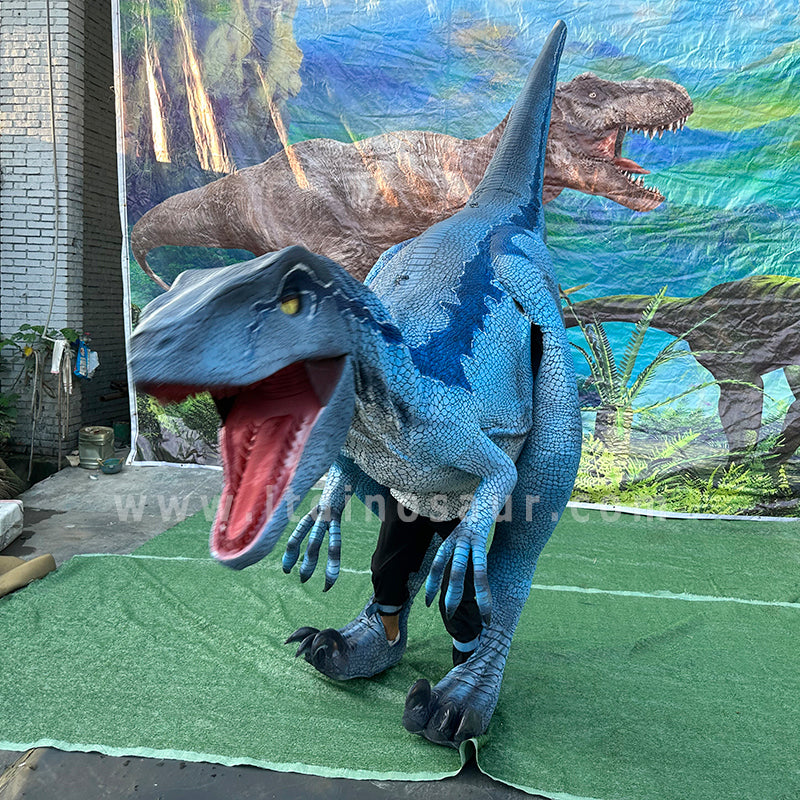 Blue Velociraptor Costume