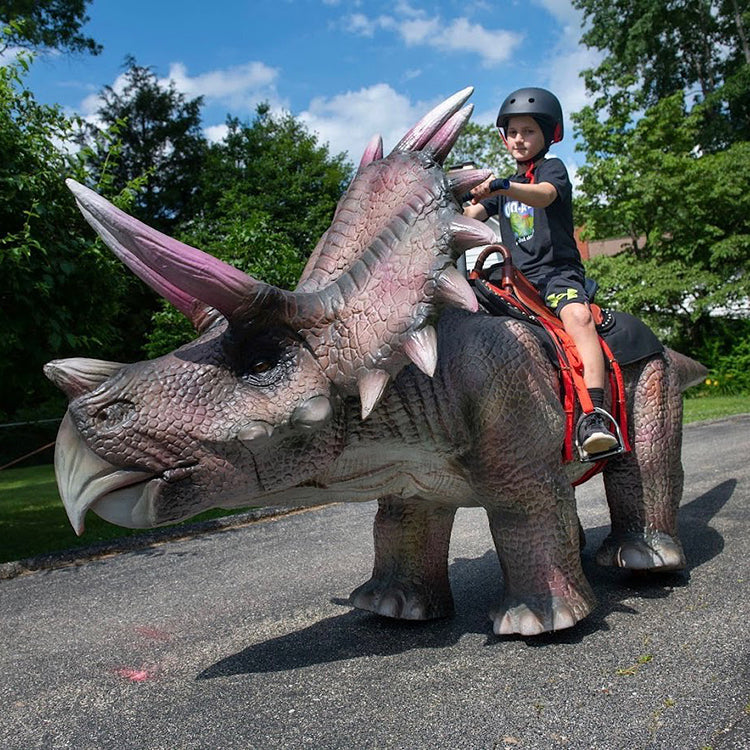 Triceratops | Walking Dinosaur Ride – Longtu Dinosaur Art